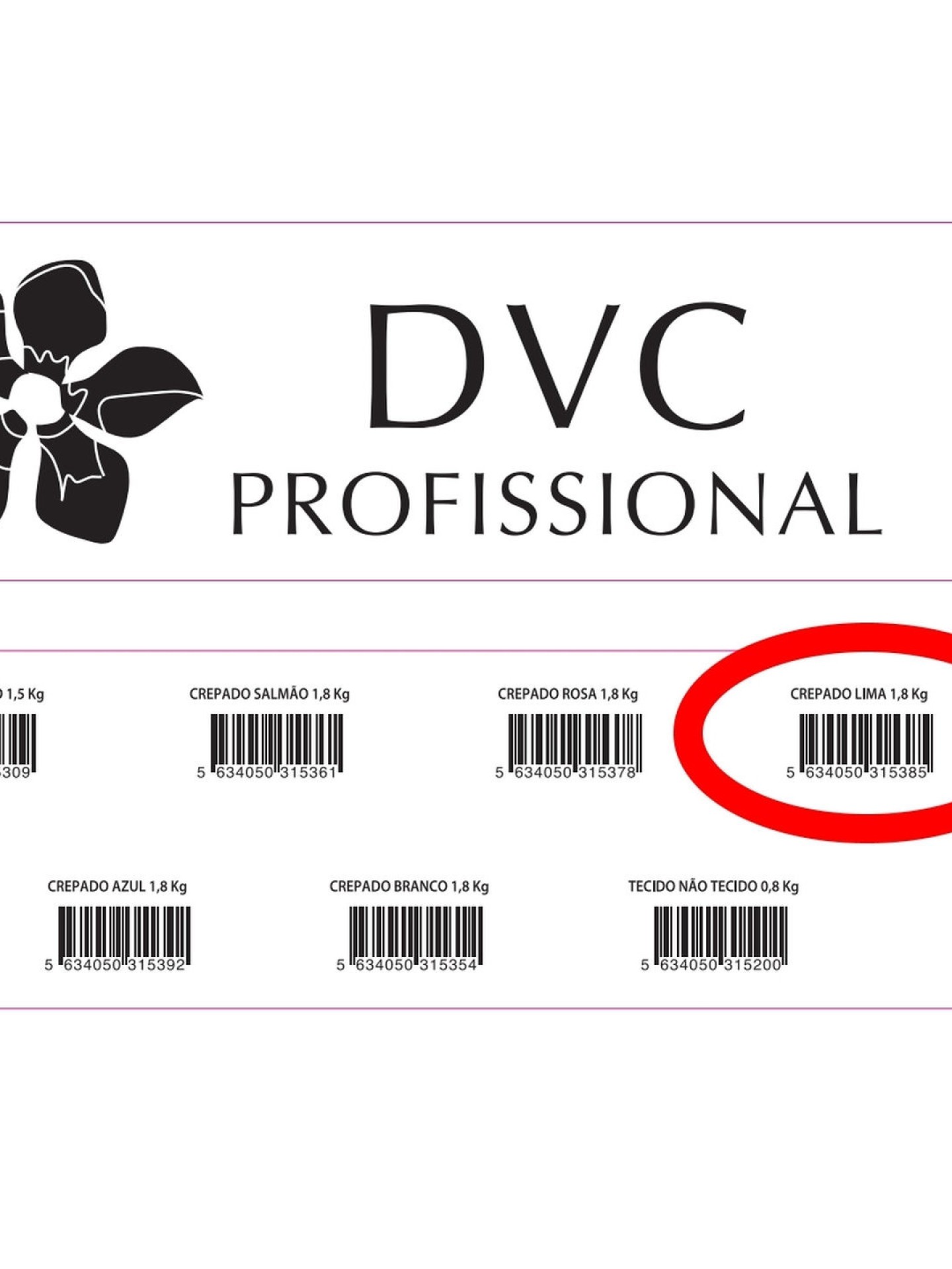 DVC Papel de Marquesa rolo 0.60x1,8Kg 45gr Lima
