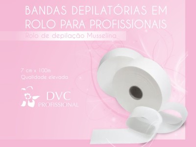 DVC Tecido de Algodao p/ Depilacao em Rolo 7,6cmx50mt - Image product
