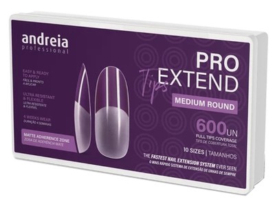 Andreia Pro Extend Tips Medium Round 600un - Image product