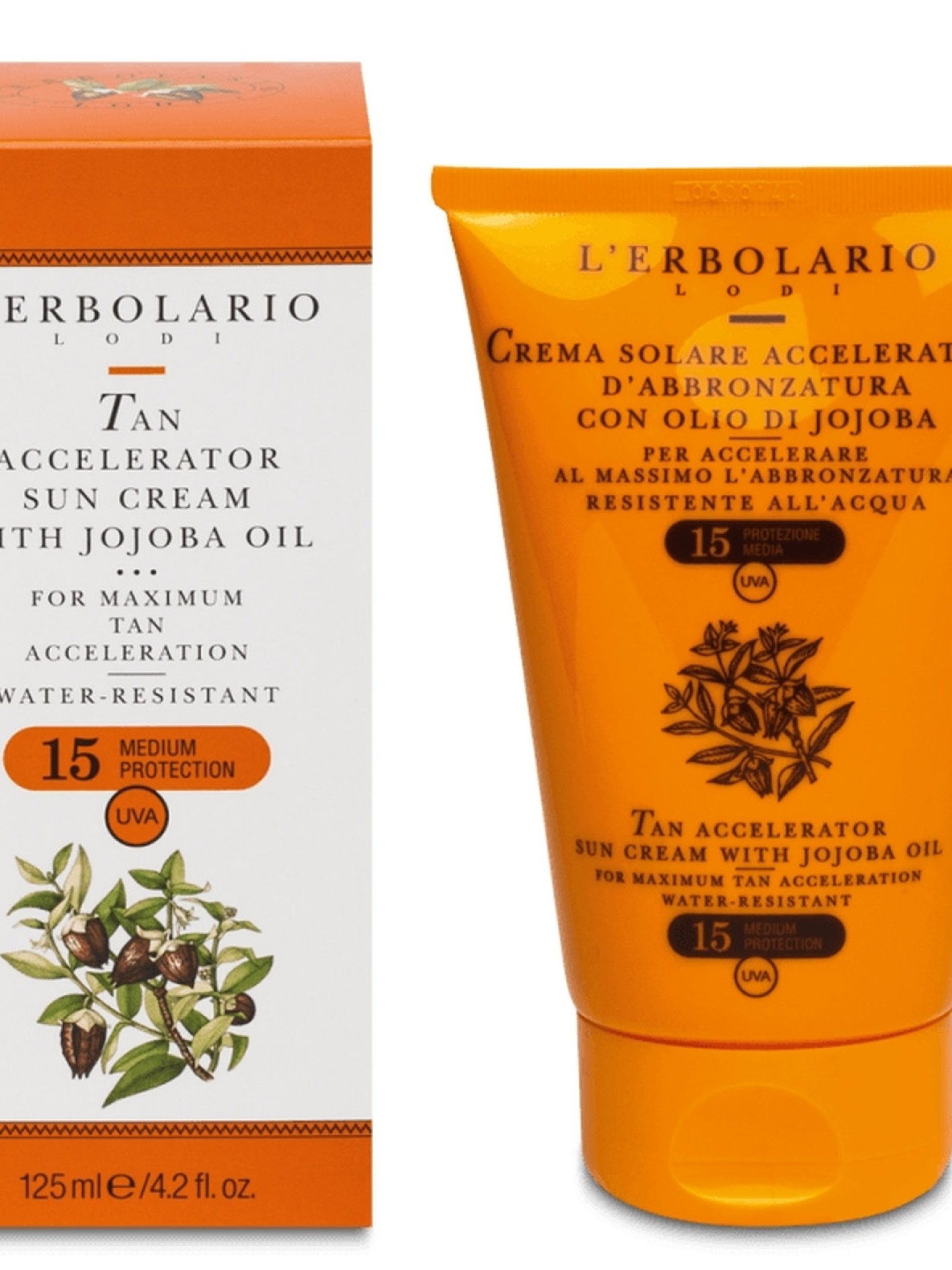 Creme Solar Acelerador do Bronzeador SPF15