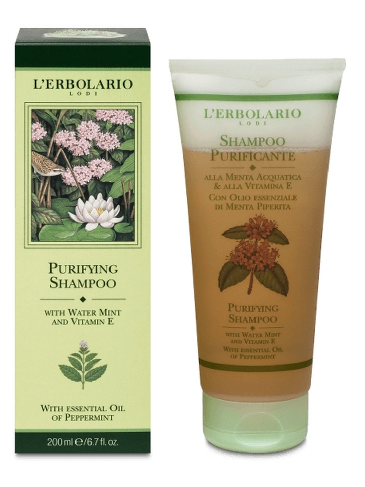 Shampoo purificante base de Menta 200ml