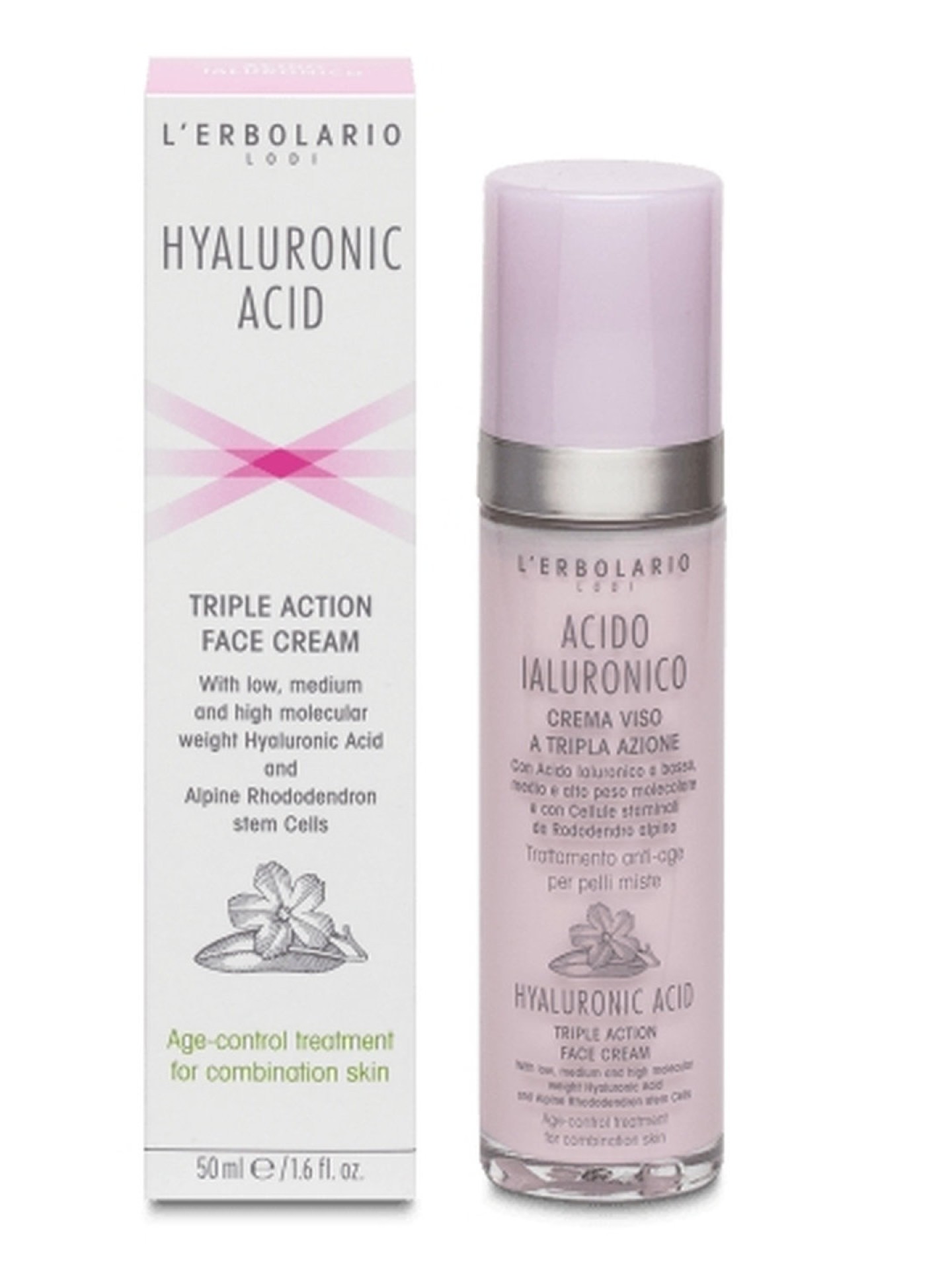 Hyluronic Acid - Creme p/ Face Pele Mista 50ml