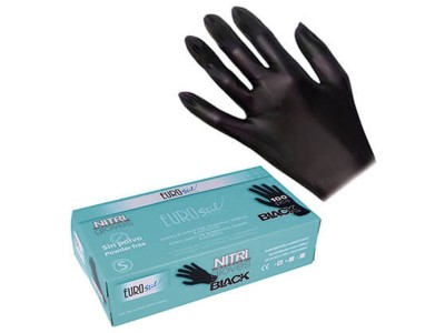 Eurostil Guantes Nitrilo Color Negro Talla M - Image product
