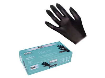 Eurostil Guantes Nitrilo Color Negro Talla S - Image product