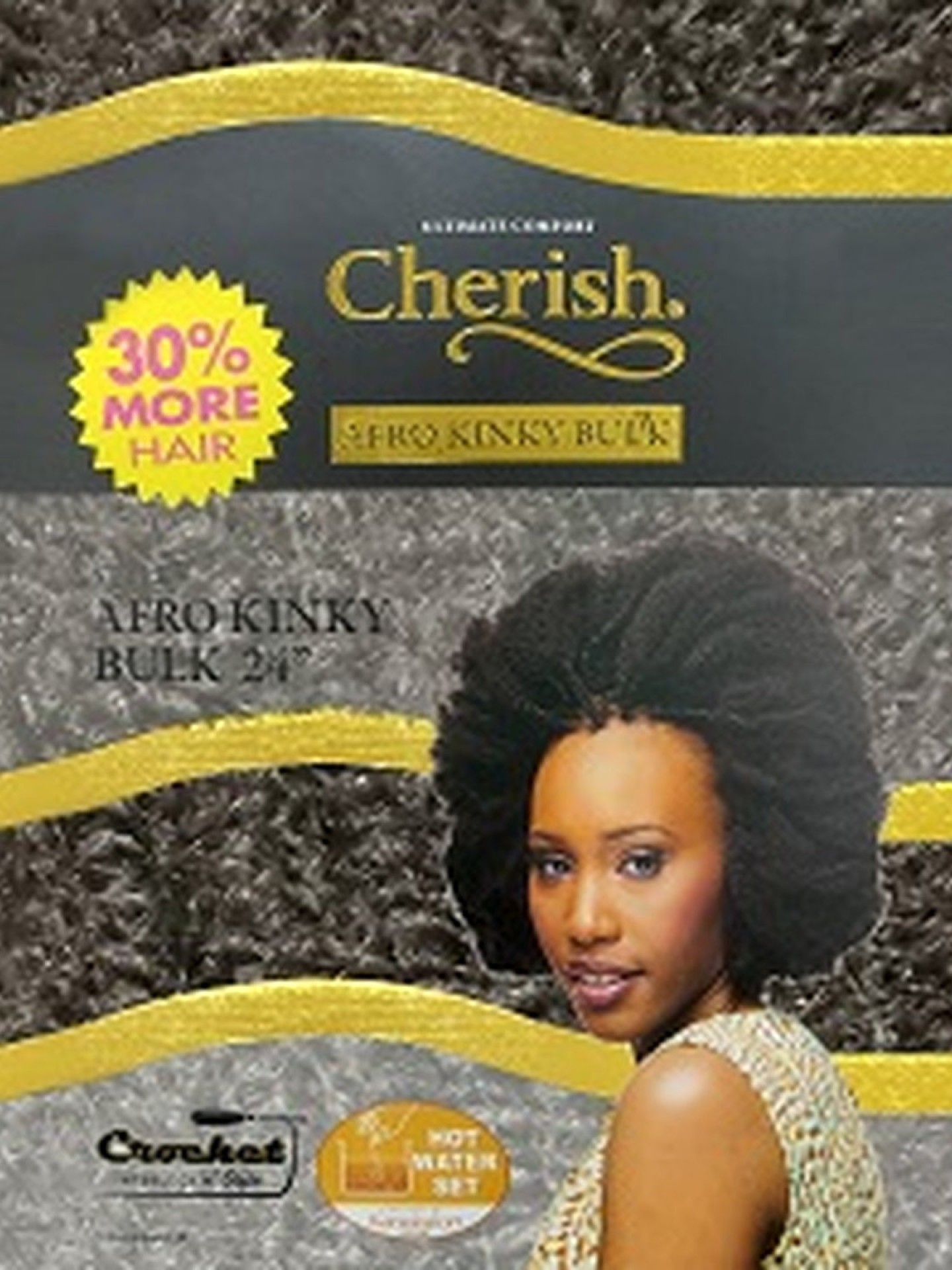 Cherish Bulk Afro Kinky Bulk - 1B