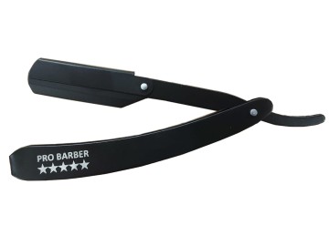 Navalha de Barbeiro Preto Fosco