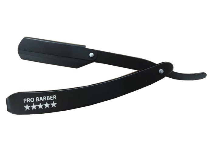 Navalha de Barbeiro Preto Fosco