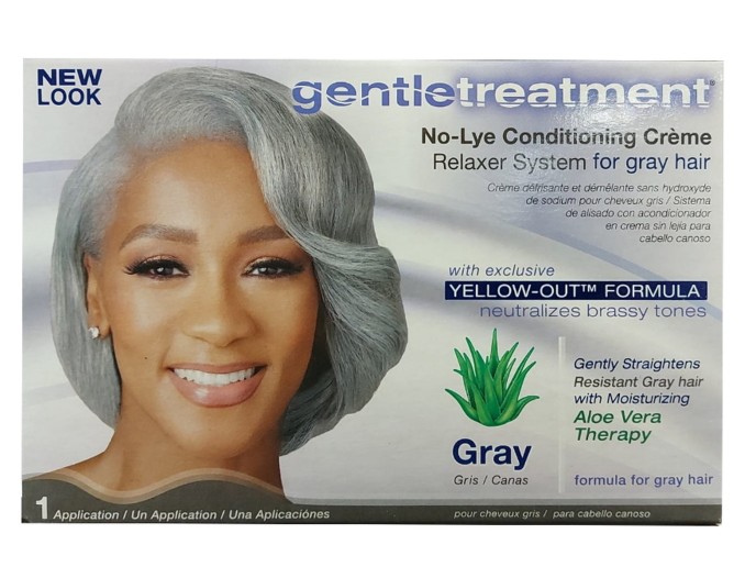 Gentle Treat. Gray Hair Relaxer Kit