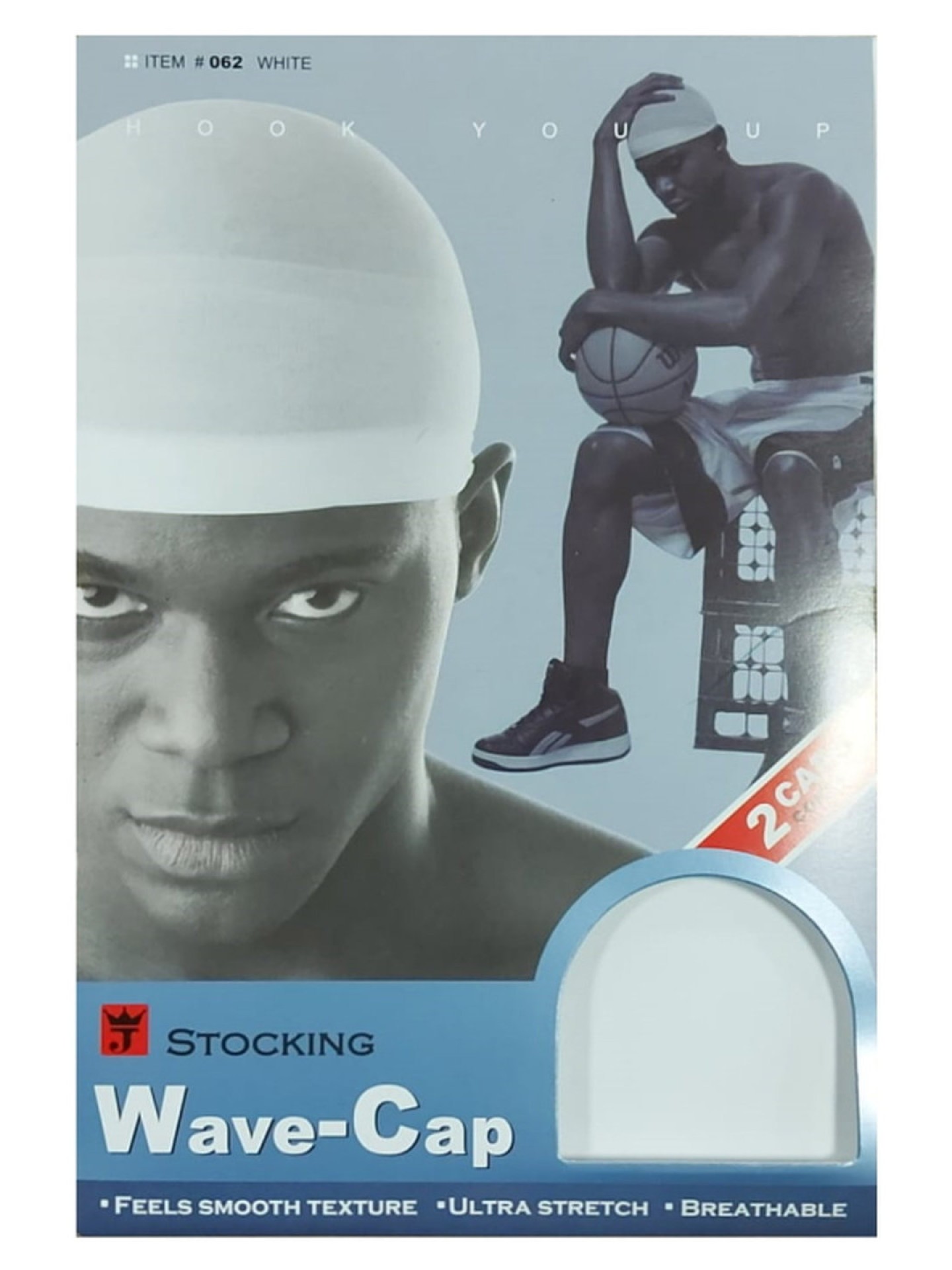 Stocking Wave-Cap #062 White