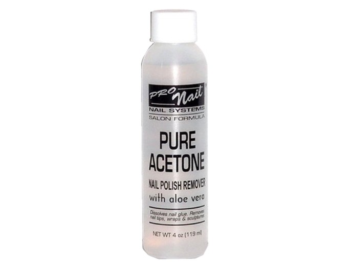 Pro Nail 100% Pure Acetone Nail P.Remover 4oz