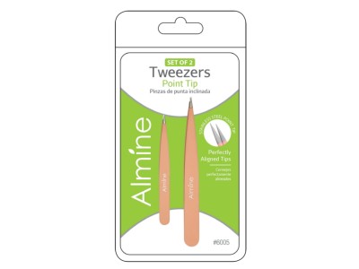 Almine Tweezers Point Tip #6005 - Image product