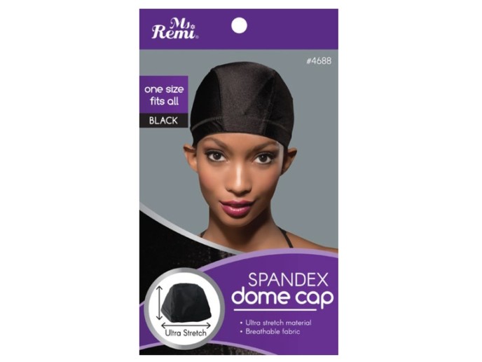 Annie Ms. Remi Spandex Dome Cap Black 04688