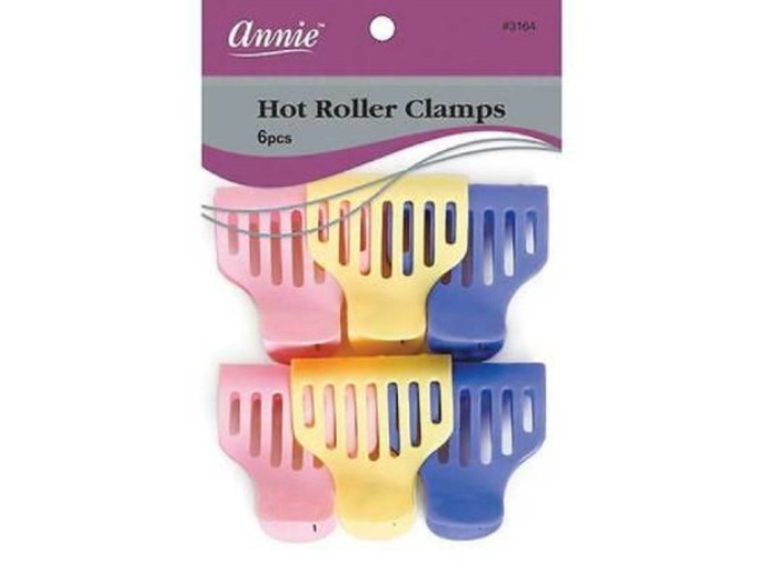 Annie Hot Roller Clamps 6un. #3164
