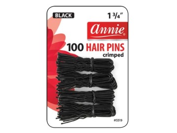 Annie Hairpins Black 100uni. #3319