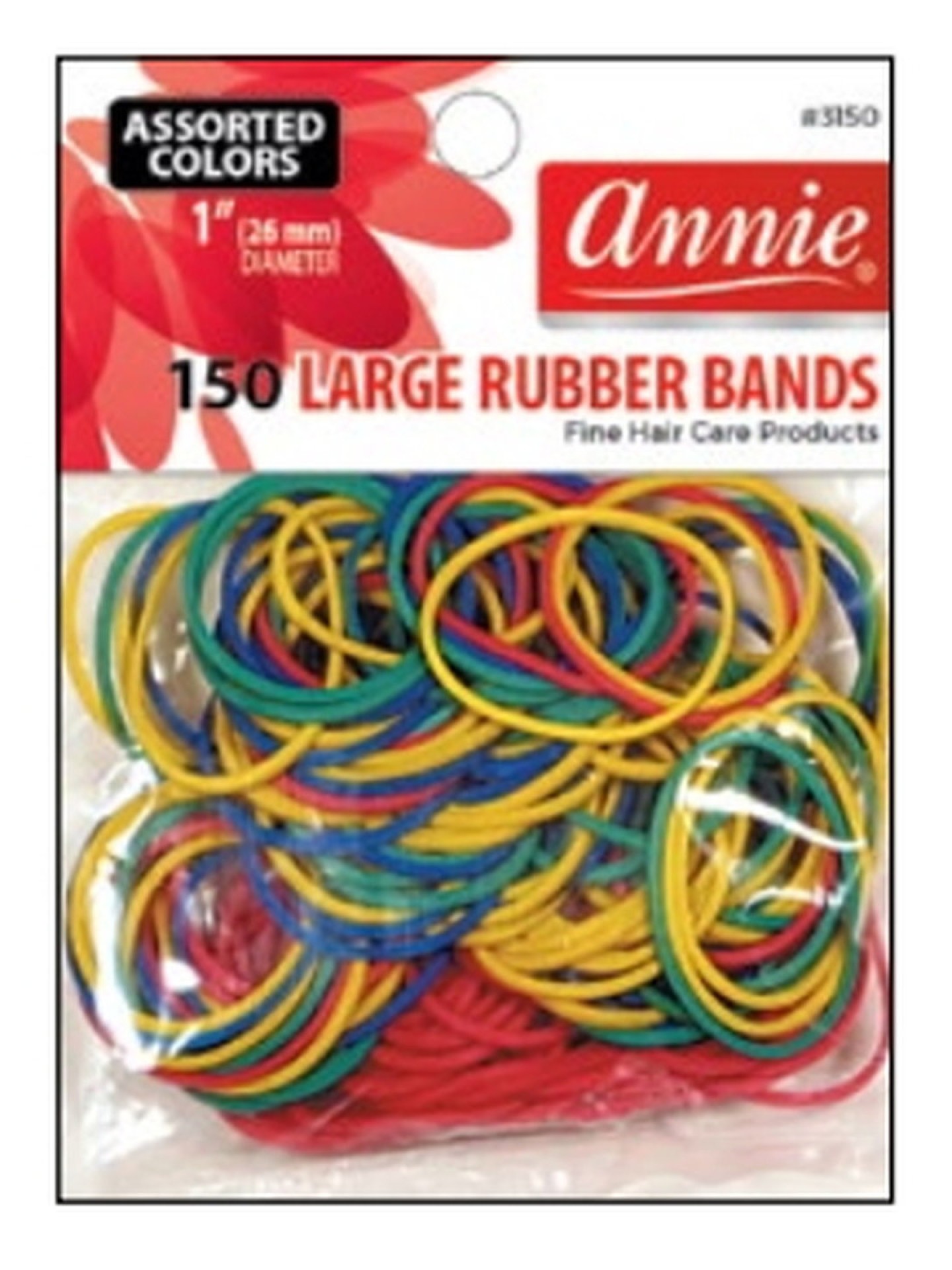 Annie 150 Rubber Bands(sort) #3150