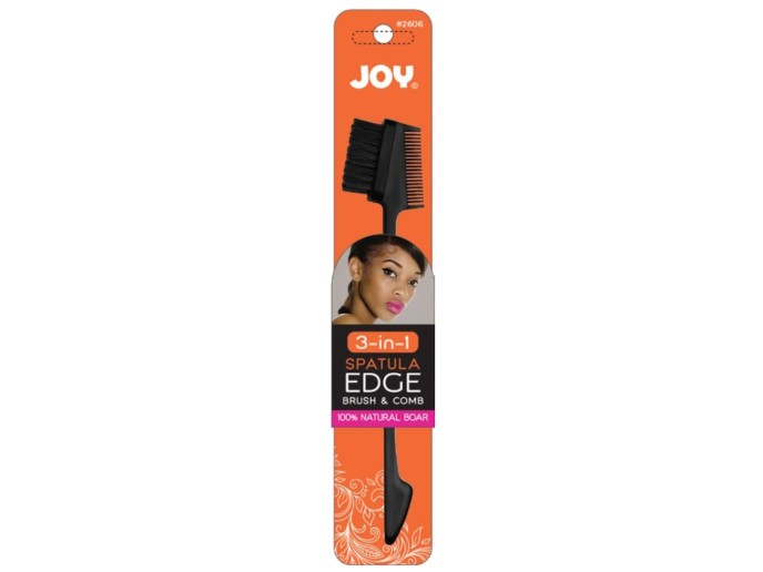 Annie 3 in 1 Spatula Edge Brush Boar Bristle #2606