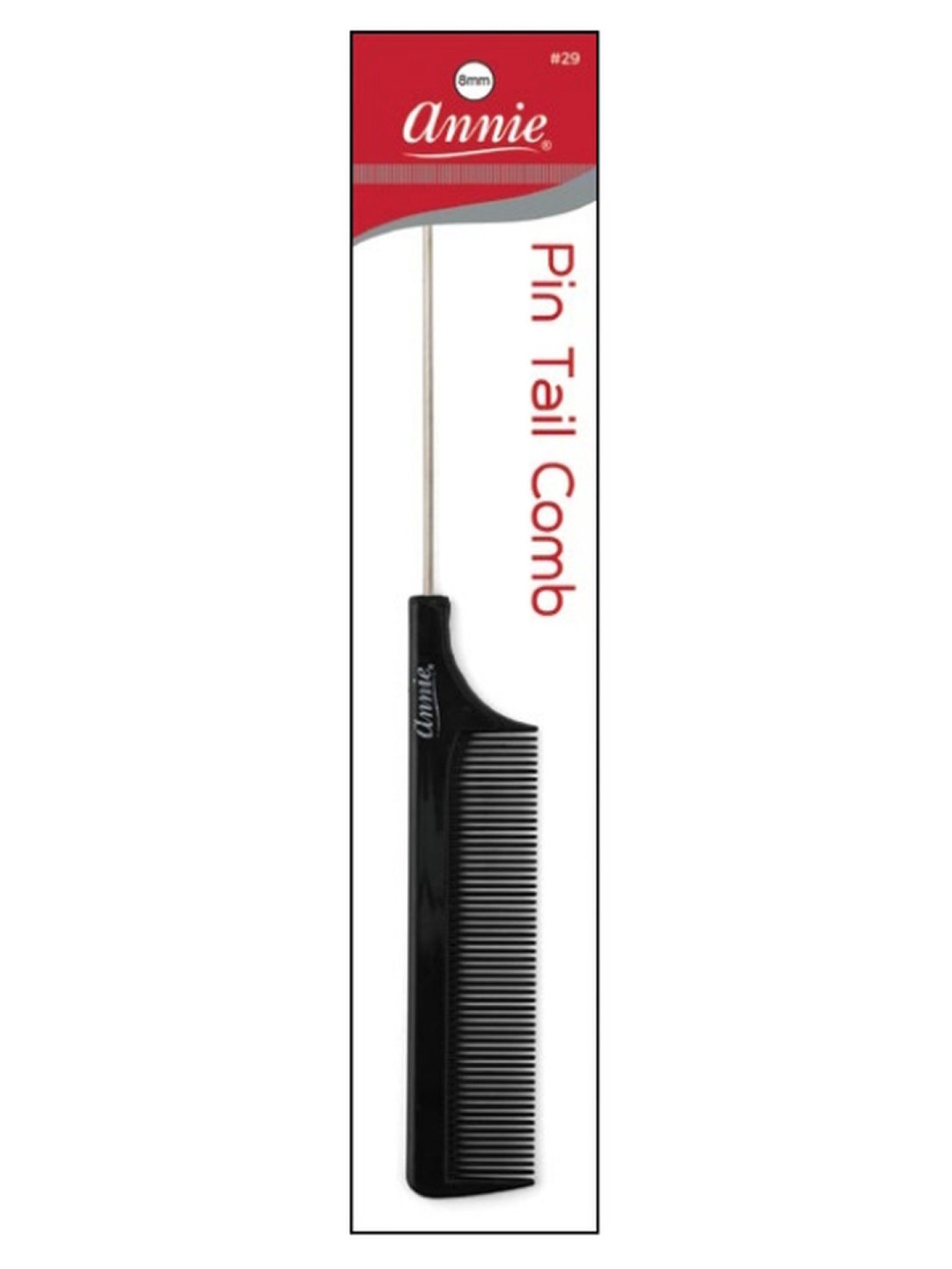 Annie Pin Tail Comb Black #0029