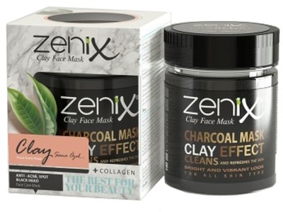 Zenix Clay Face Mask Black 190g - Image product
