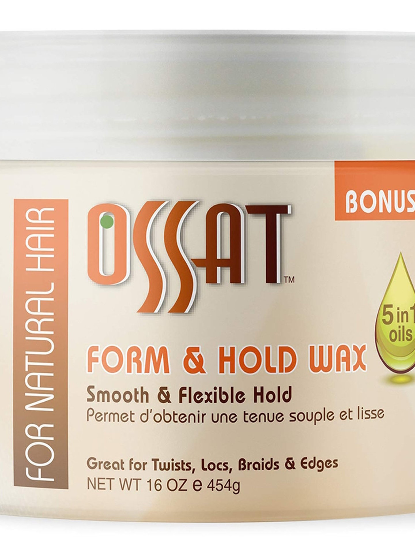 Ossat Naturals Form & Hold Wax 16oz