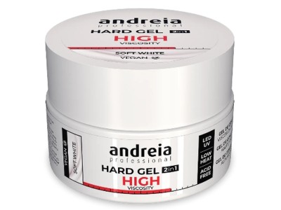 Andreia Profection Hard Gel 2 em 1 - Soft White 44gr - Image product