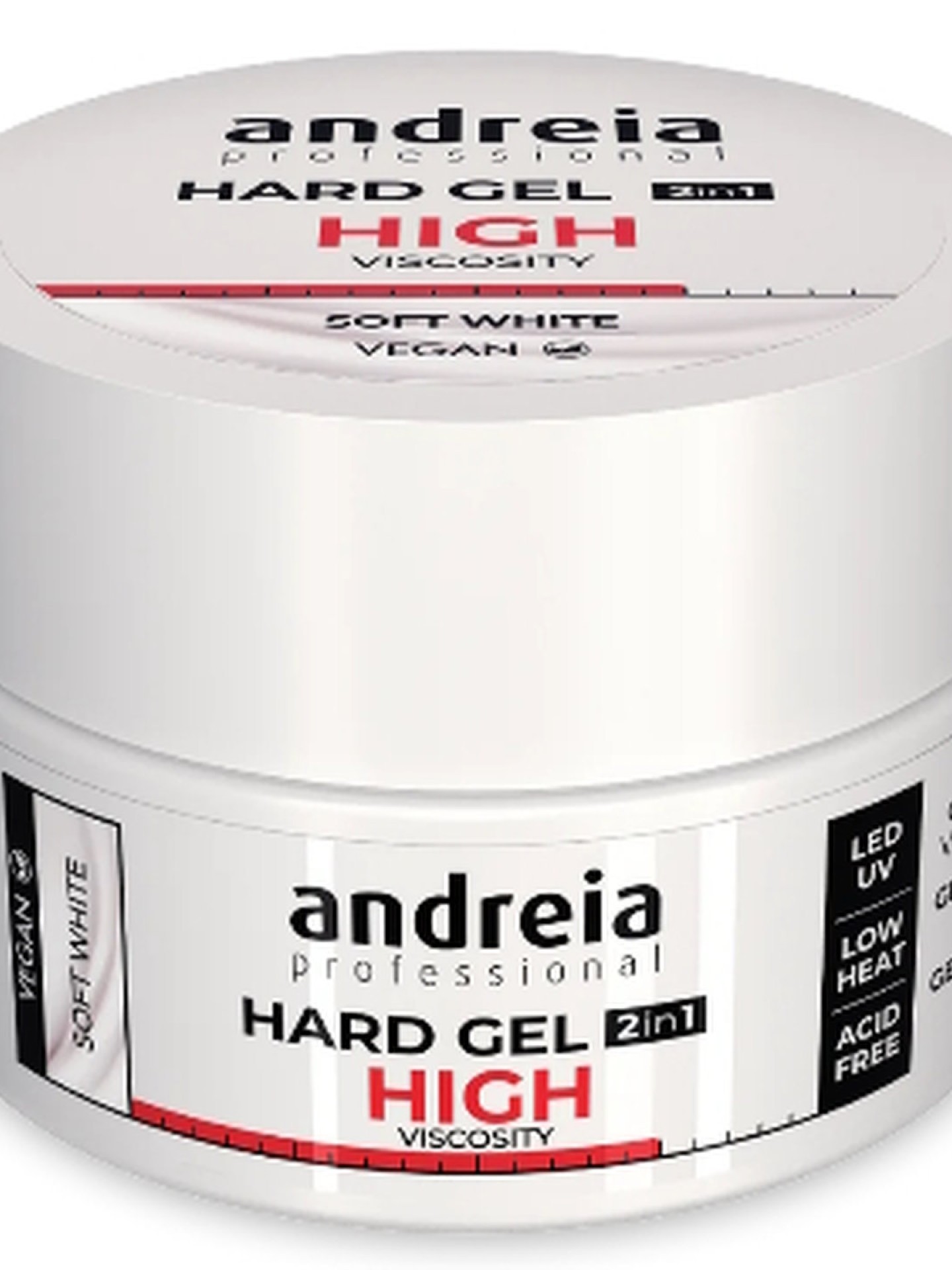 Andreia Profection Hard Gel 2 em 1 - Soft White 44gr