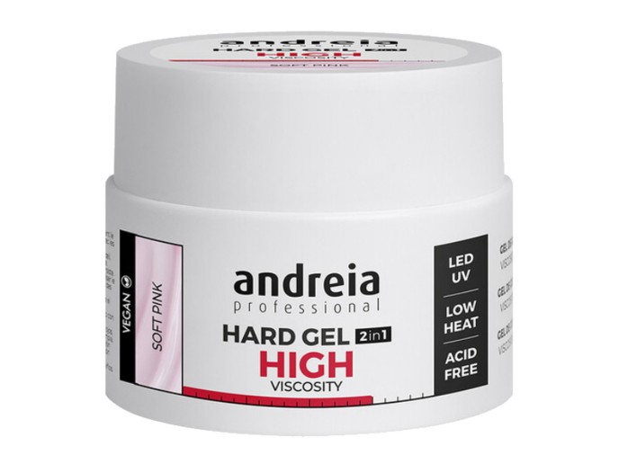 Andreia Gel Constru��o 2 em 1 High - Soft Pink 44gr