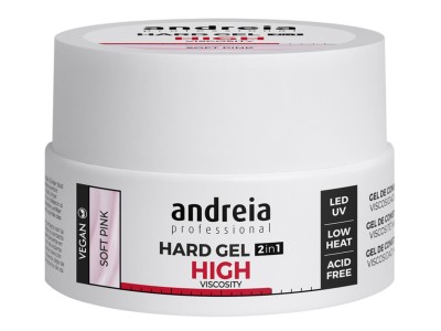 Andreia Gel Constru��o 2 em 1 High - Soft Pink 22gr - Image product