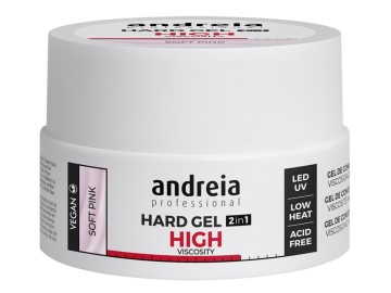 Andreia Gel Constru��o 2 em 1 High - Soft Pink 22gr