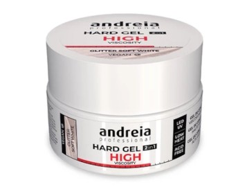 Andreia Gel Construção 2 em 1 High - Glitter Soft White 22gr