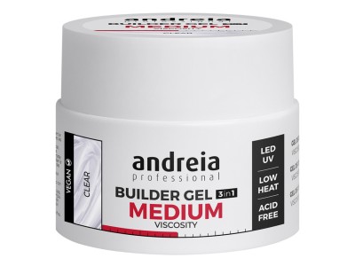 Andreia Gel Constru��o 3 em 1 Medium - Clear 44gr - Image product
