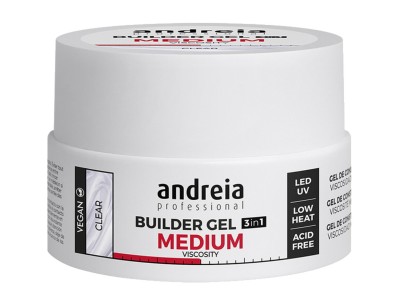 Andreia Gel Constru��o 3 em 1 Medium - Clear 22gr - Image product