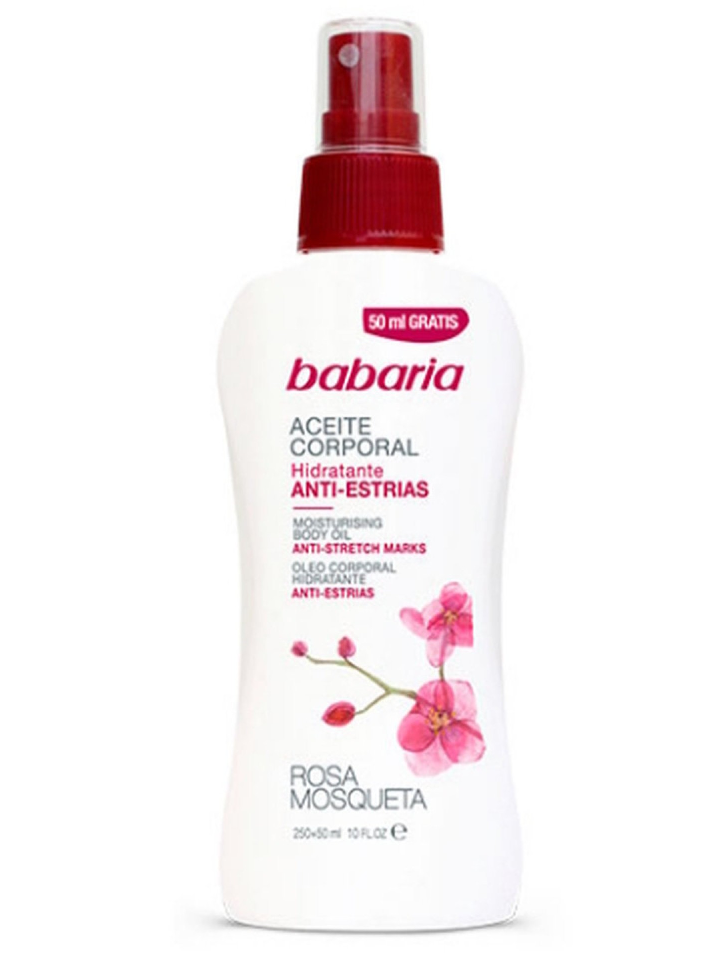 Babaria Óleo Corporal Anti-estrias Rosa Mosqueta 250+50ml