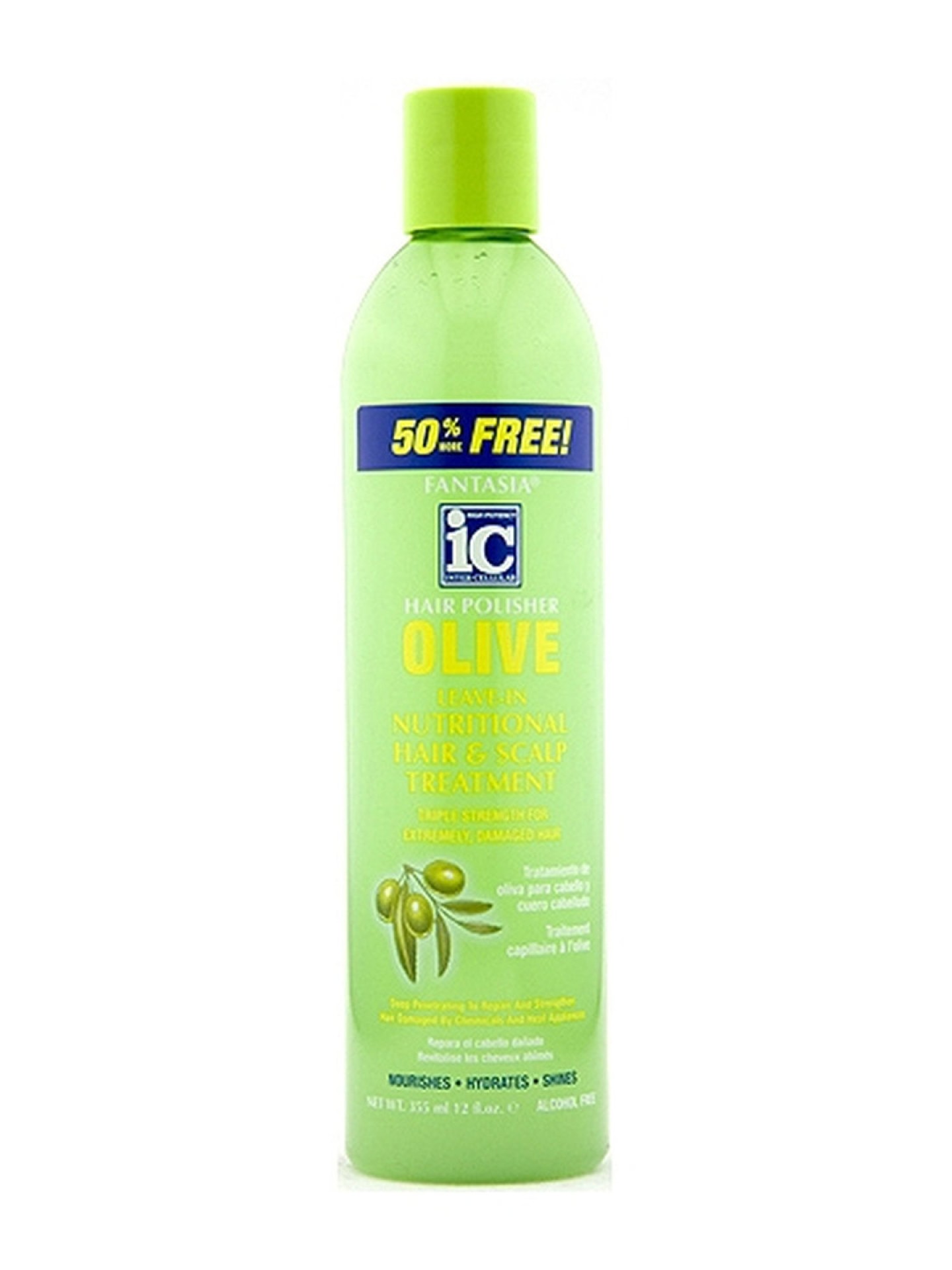 IC Olive Leave In Nutritional Hair & Scalp Treat. 12oz