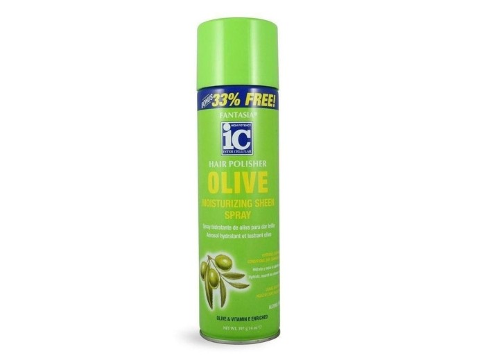 IC Hair Polisher Olive Moist. Sheen Spray 14oz