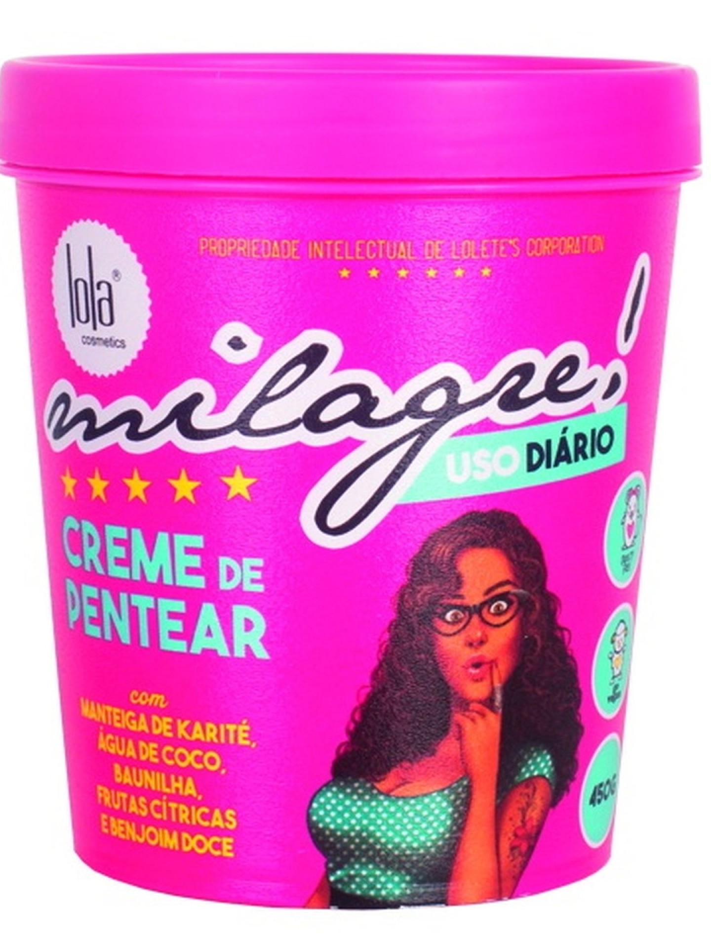 Lola Creme de Pentear Milagre 450g
