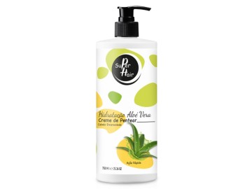 Super Hair Creme de Pentear Hidratação Aloe Vera 750ml