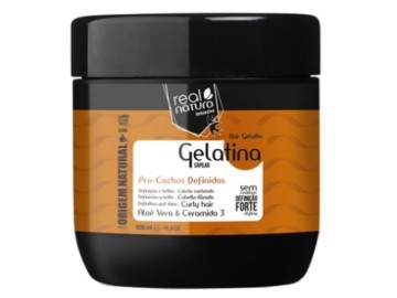 Real Natura Gelatina Capilar Pro-Volume Cachos 500ml