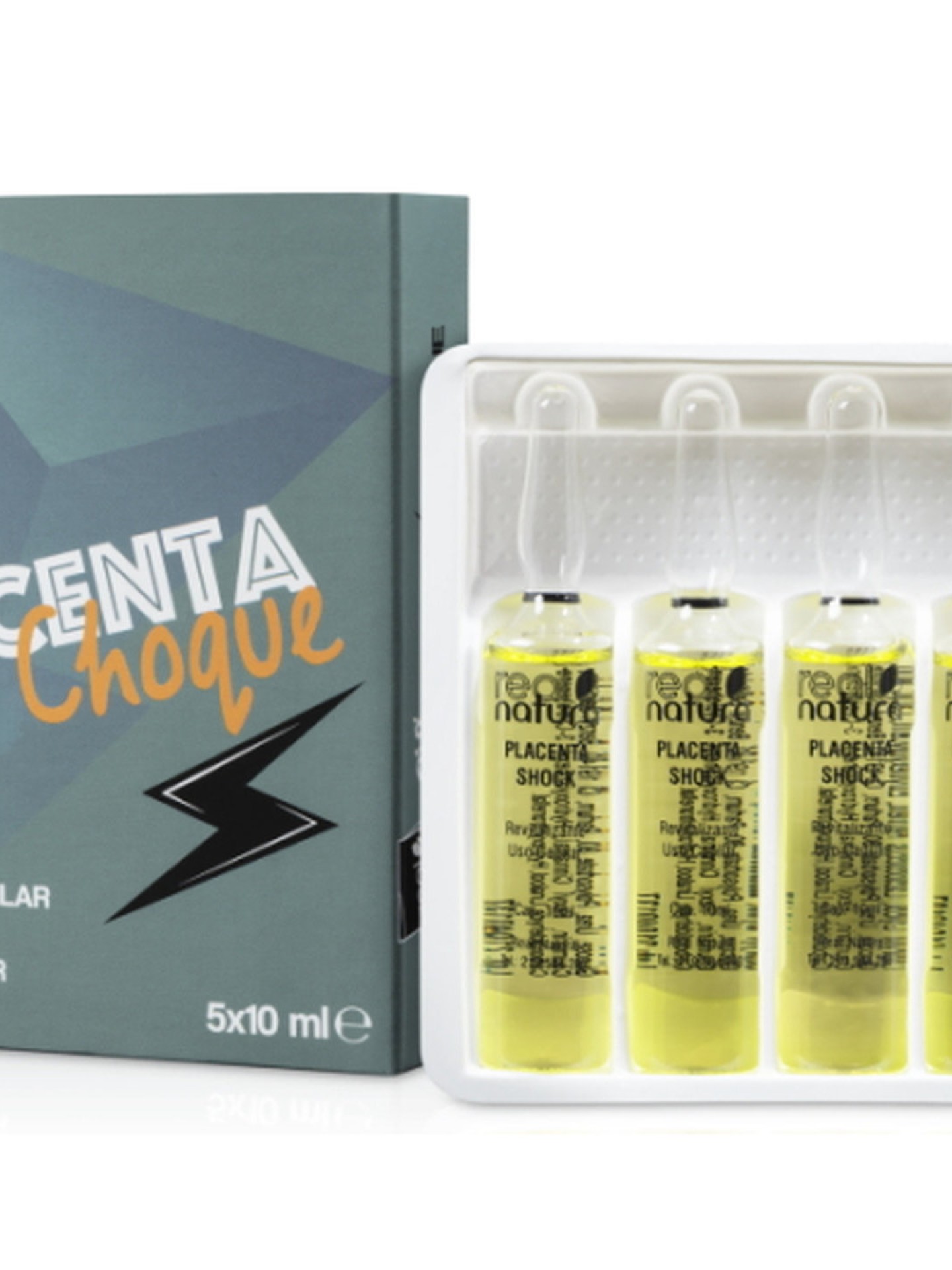Real Natura Ampolas Placenta Choque 5x10ml