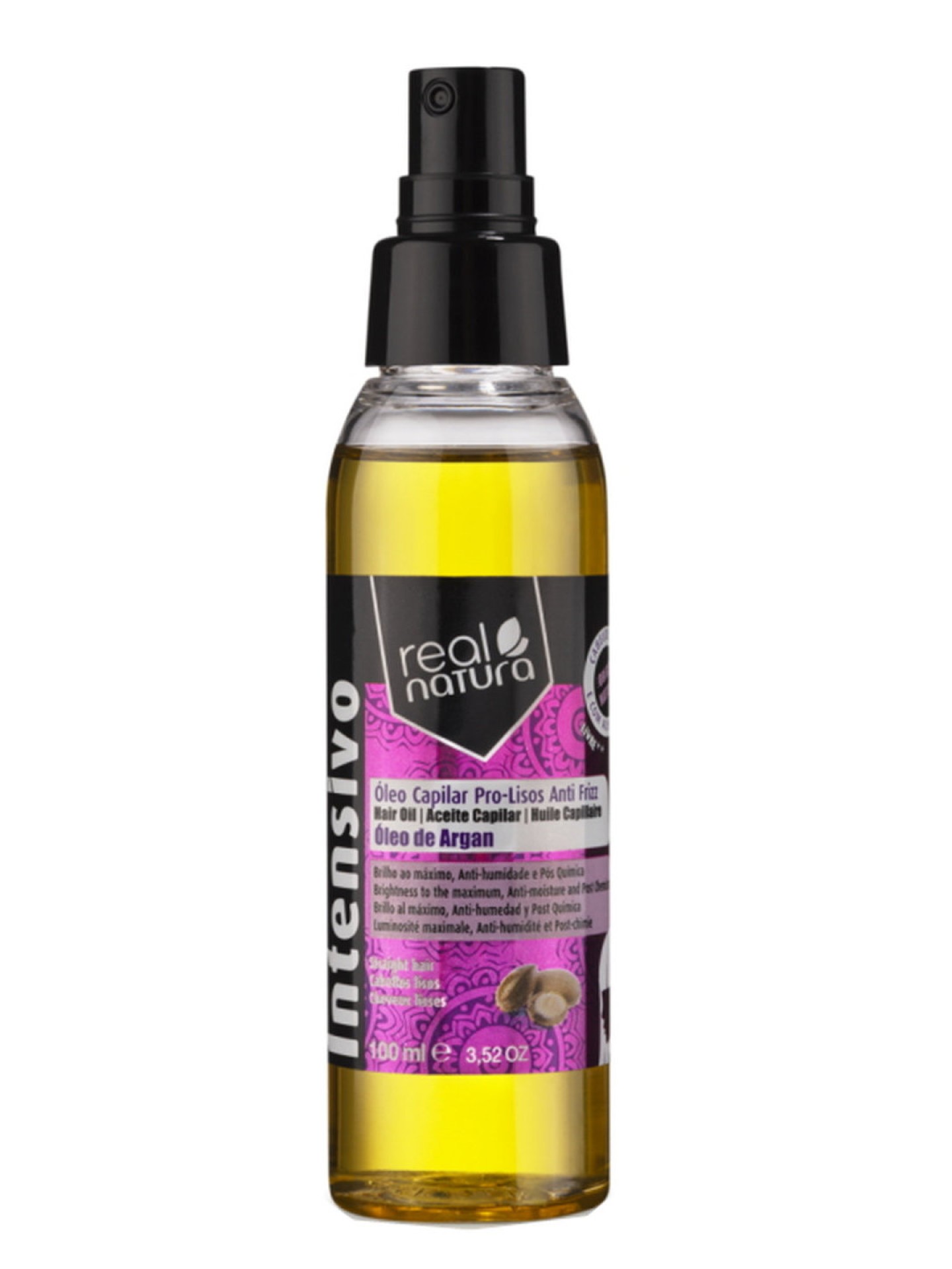 Real Natura Óleo Capilar Pro-Lisos Anti Frizz 100ml