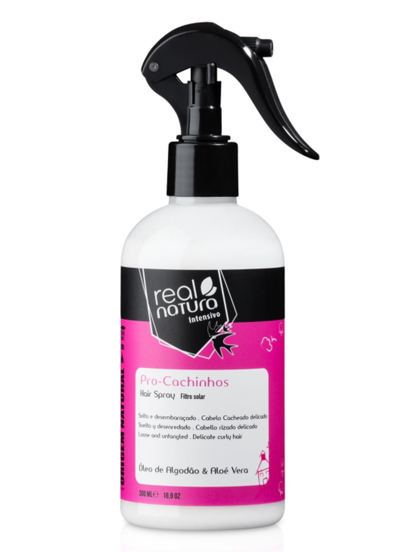 Real Natura Spray Bi-Fase Pro-Cachinhos 300ml