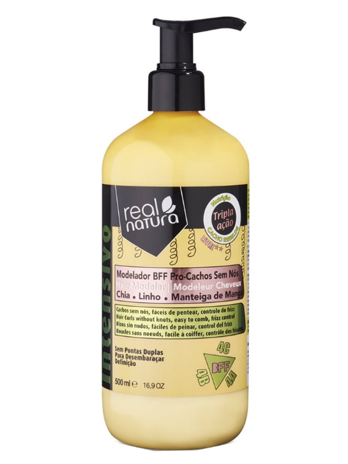 Real Natura Modelador BFF Pro-Cachos S/ Nós 500ml