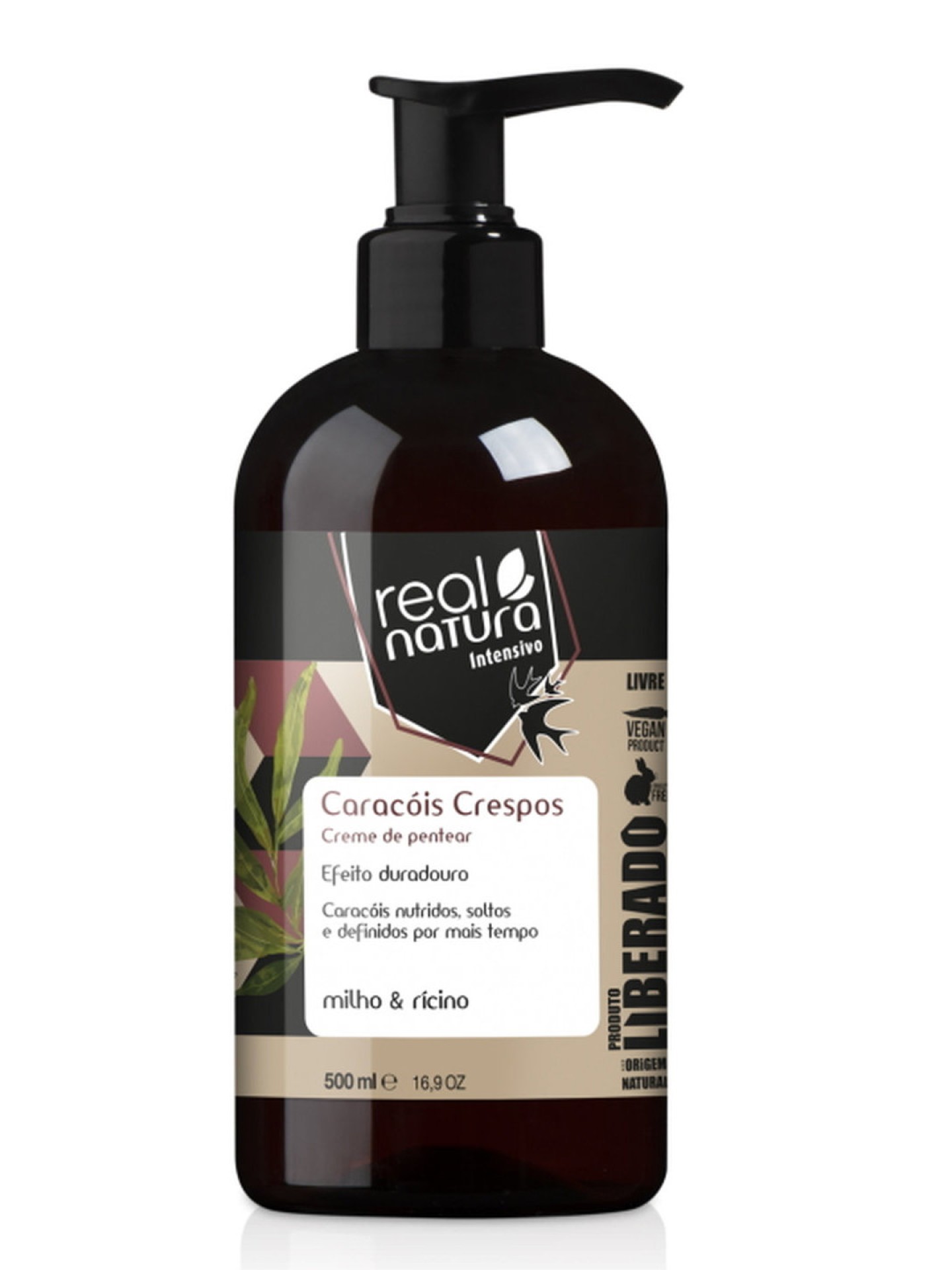 Real Natura Creme de Pentear Caracóis Crespos 500ml