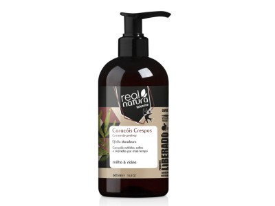 Real Natura Creme de Pentear Caracóis Crespos 500ml - Image product