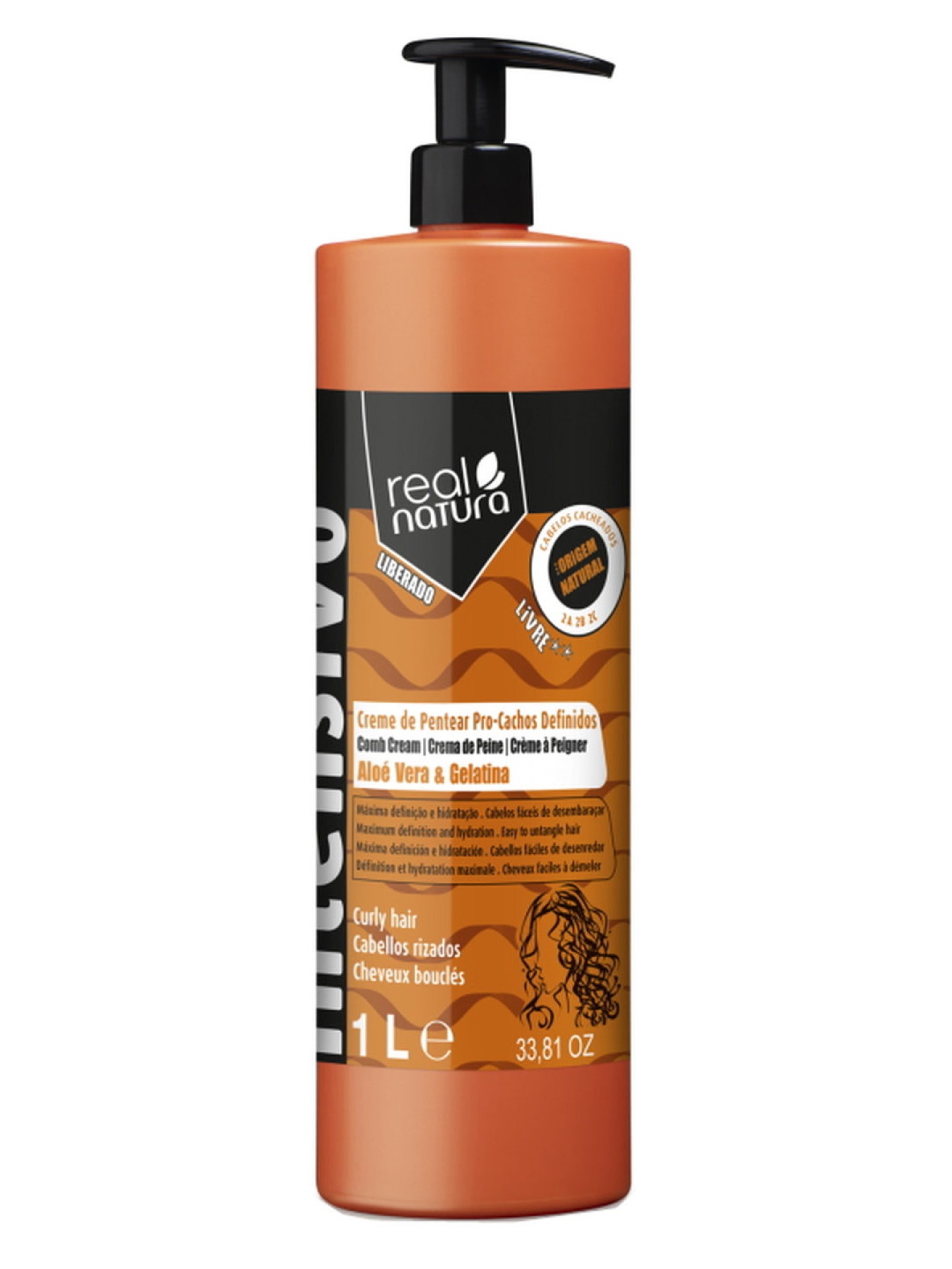 Real Natura Creme de Pentear Pro-Cachos Definidos 1L