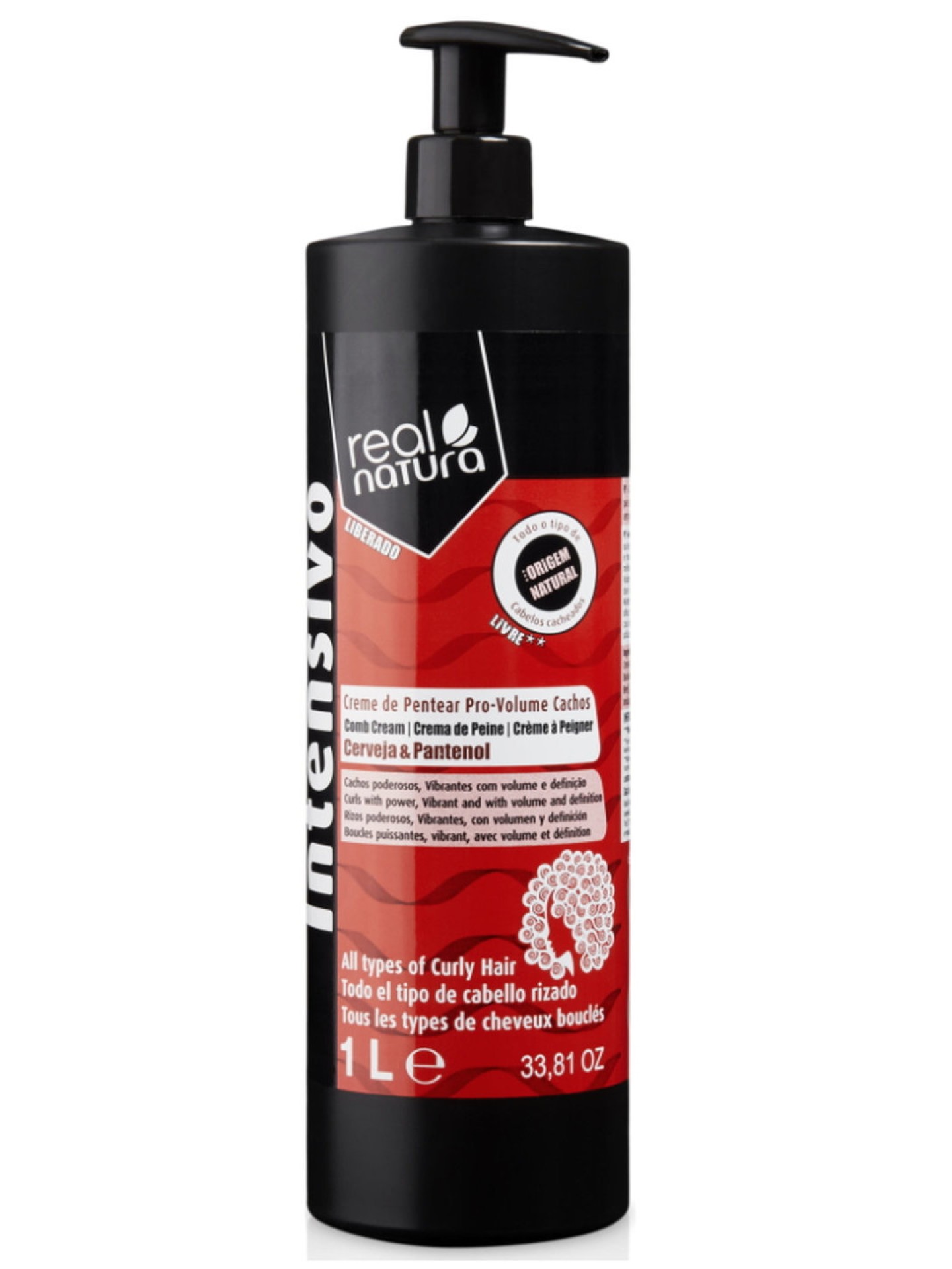 Real Natura Creme de Pentear Pro-Volume Cachos 1L