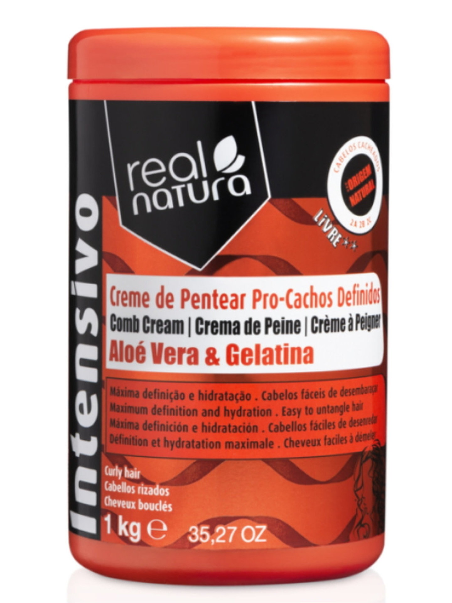 Real Natura Creme de Pentear Pro-Cachos Definidos 1Kg