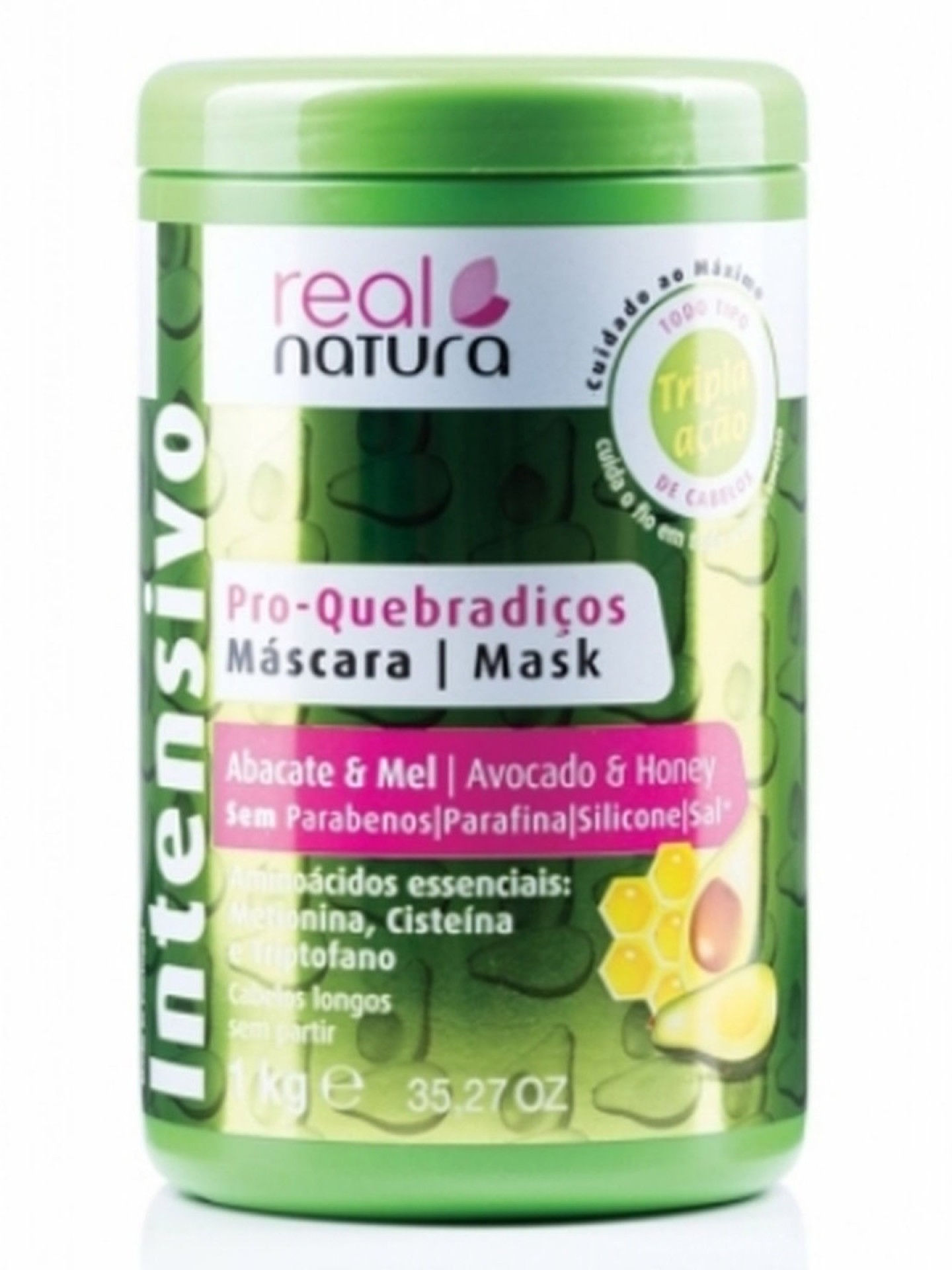 Real Natura Máscara Pro-Quebradiços Abacate 1Kg