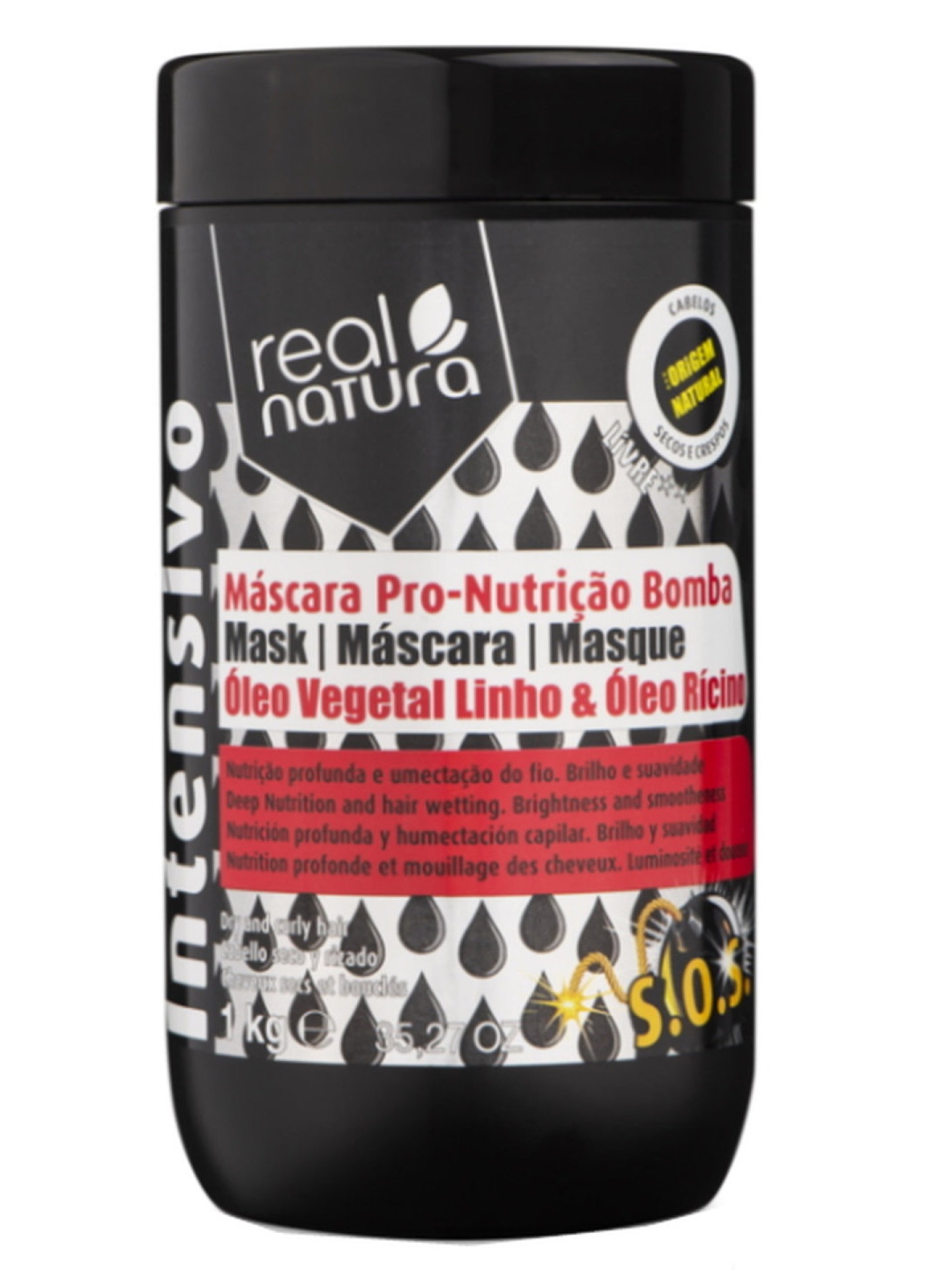 Real Natura Máscara Pro-Nutrição Bomba 1Kg