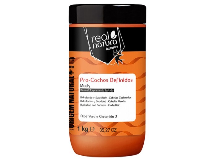 Real Natura Máscara Pro-Cachos Definidos 1Kg