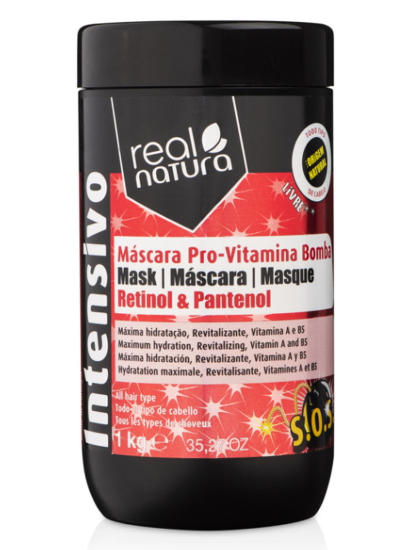 Real Natura Máscara Pro-Vitamina Bomba 1Kg